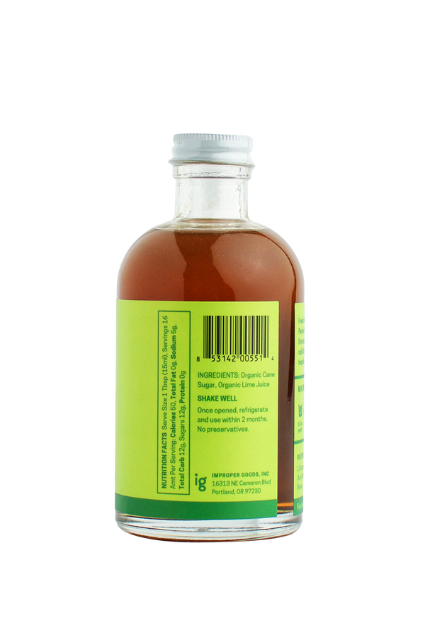 RAFT Lime Syrup - RAFT Cocktails