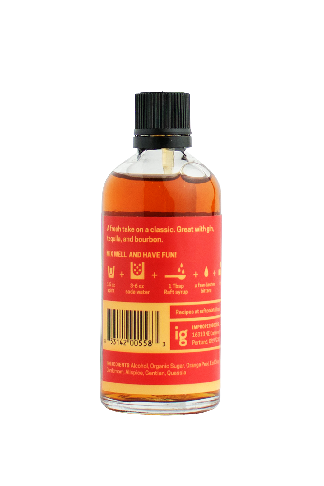 RAFT Orange Bitters - Improper Goods, LLC